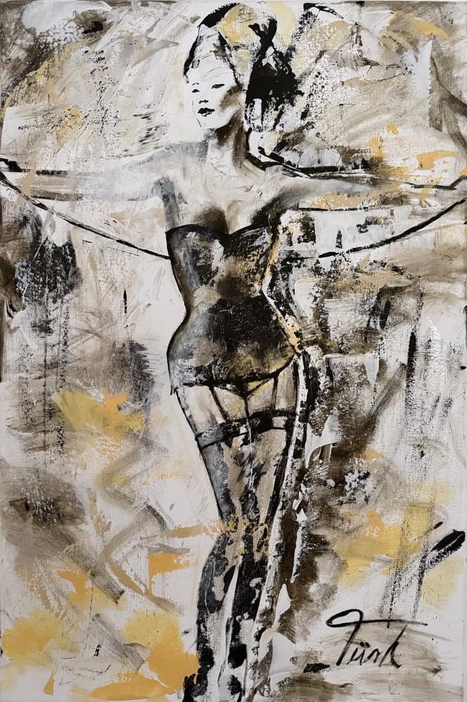 Tanzgenuss - Acryl auf Leinwand, Januar 2017 - Kunstwerk von Sabine Türk