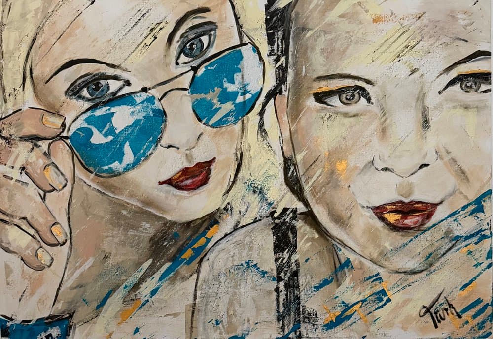 Schwestern - Kunstwerk von Sabine Türk