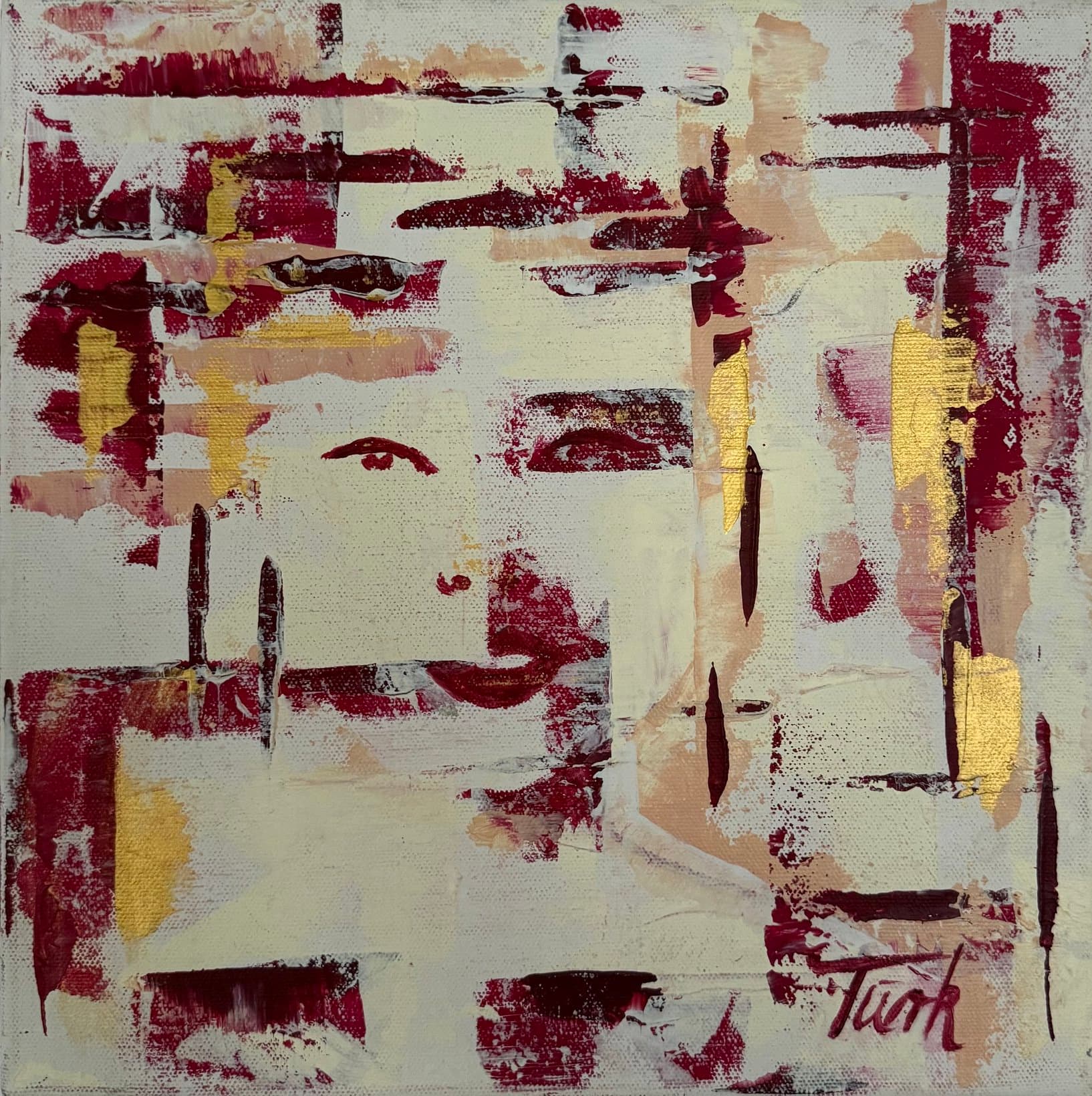 Titelbild Porträt abstrakt - Kunstwerk von Sabine Türk