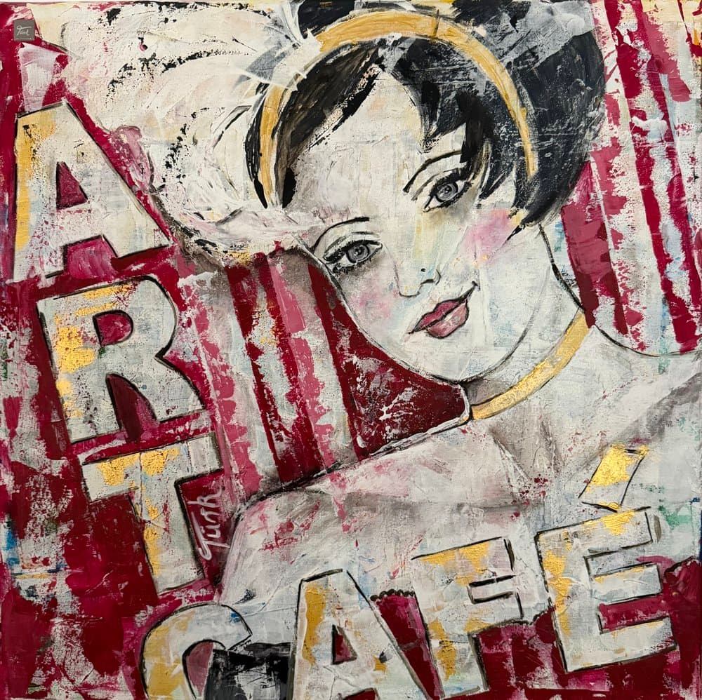 Art Cafe  - Acryl auf Leinwand, Februar 2008 - Kunstwerk von Sabine Türk