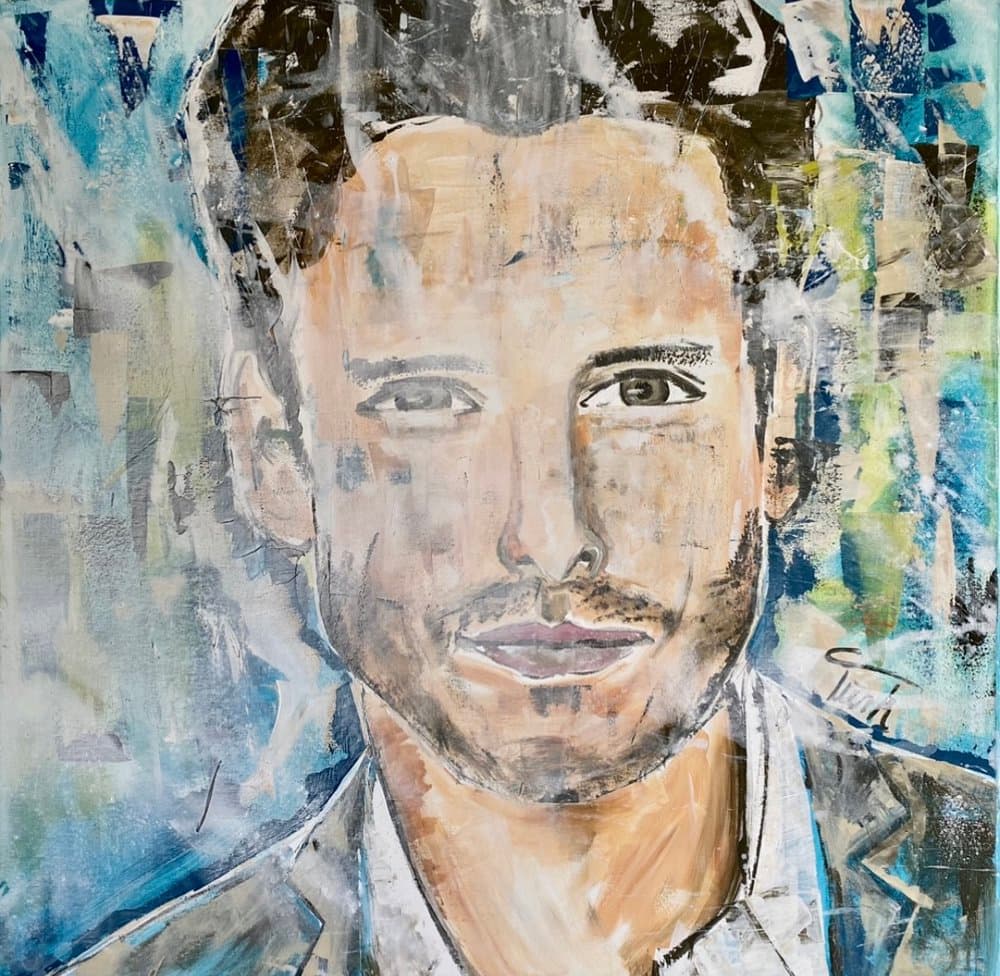 Jan - Acryl auf Leinwand, 2025 - Kunstwerk von Sabine Türk