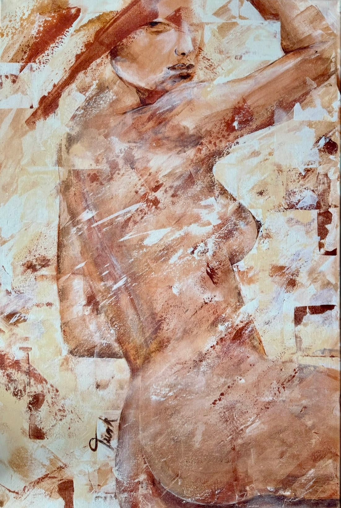 Akt Frau - Kunstwerk von Sabine Türk