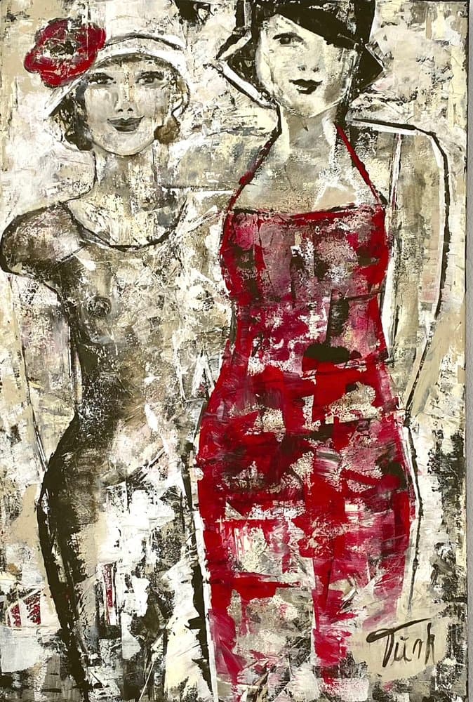 Freundinnen - Kunstwerk von Sabine Türk