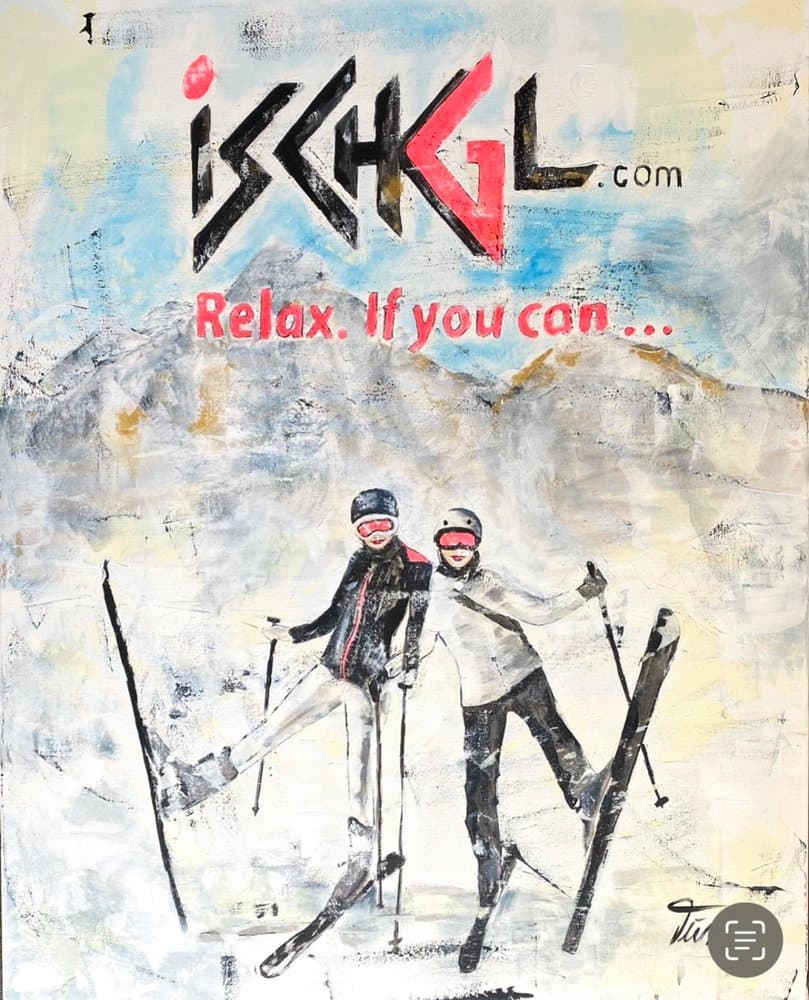 Mutter und Tochter, Ischgl - Kunstwerk von Sabine Türk