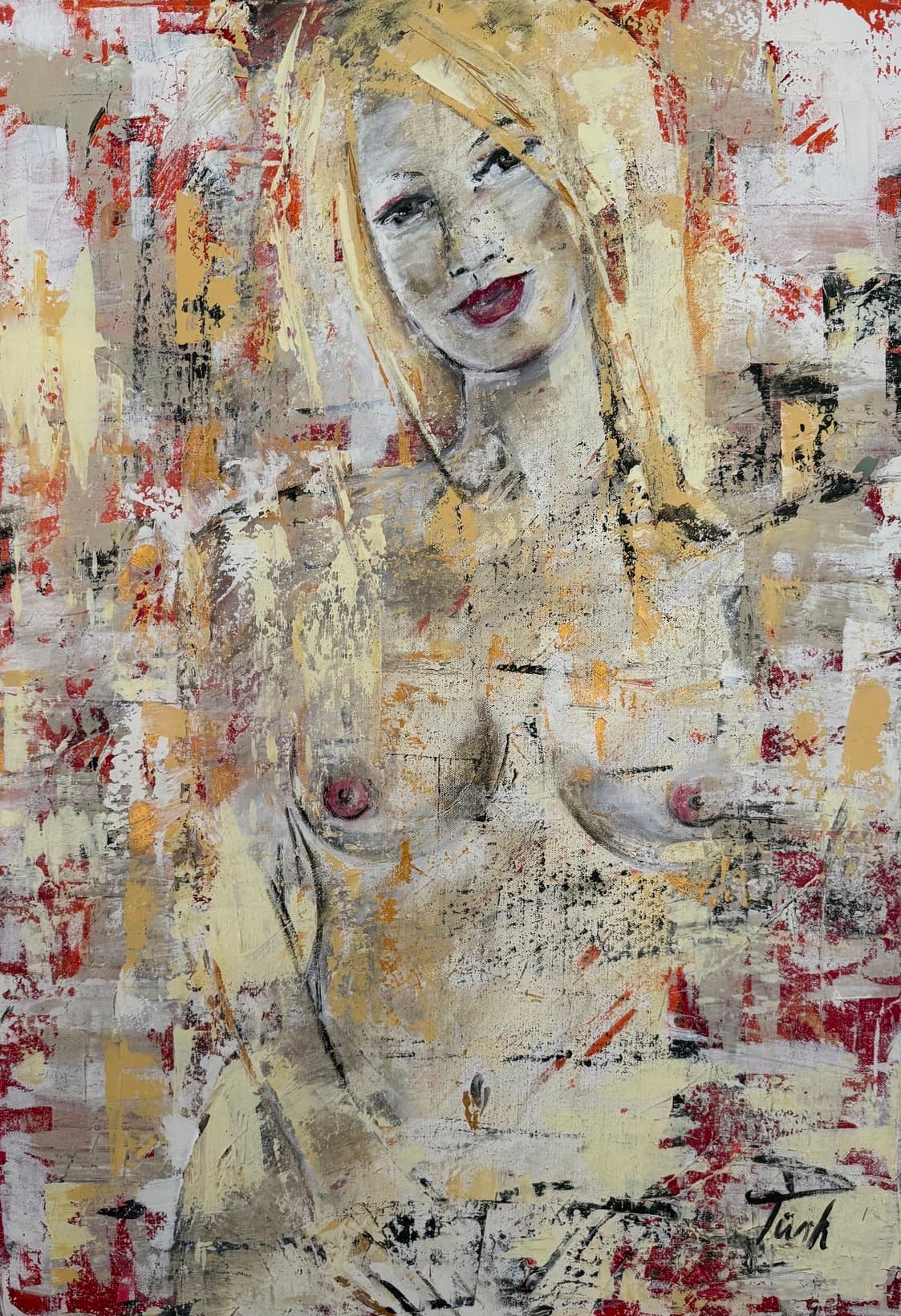 Akt Sommer - Kunstwerk von Sabine Türk