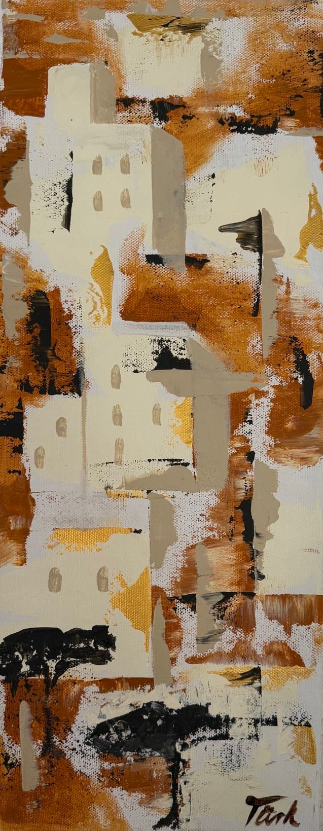 Häuser im Süden - Kunstwerk von Sabine Türk