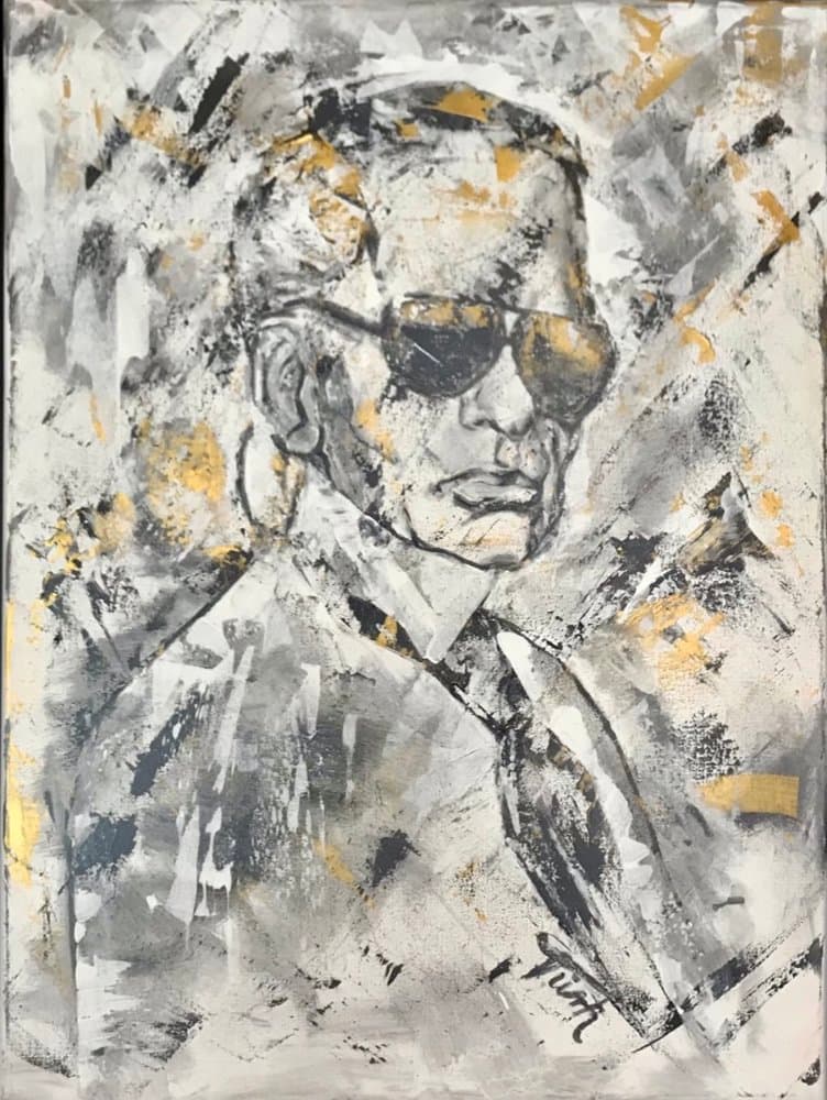 Karl Lagerfeld - Kunstwerk von Sabine Türk