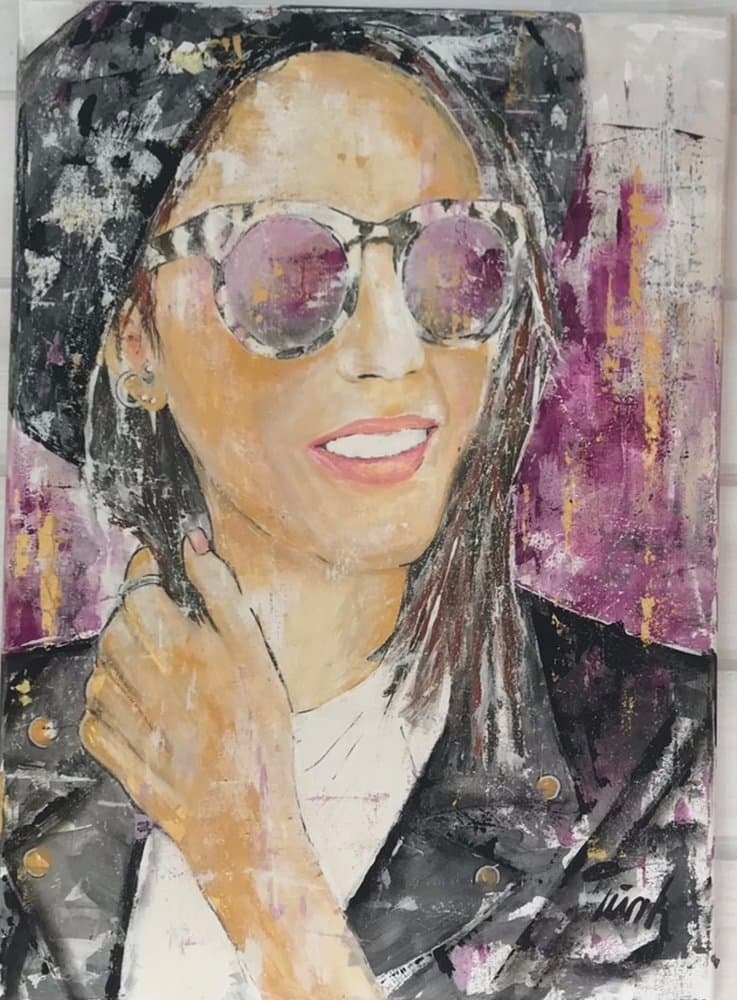 Anna - Acryl auf Leinwand, Juli 2021 - Kunstwerk von Sabine Türk