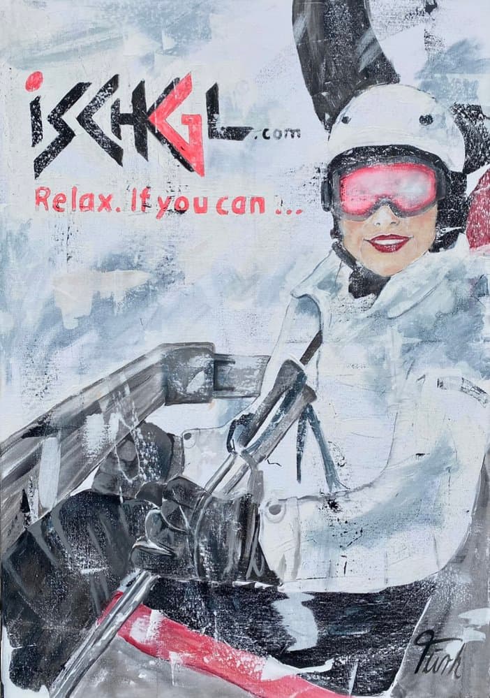 Skilift Ischgl - Kunstwerk von Sabine Türk