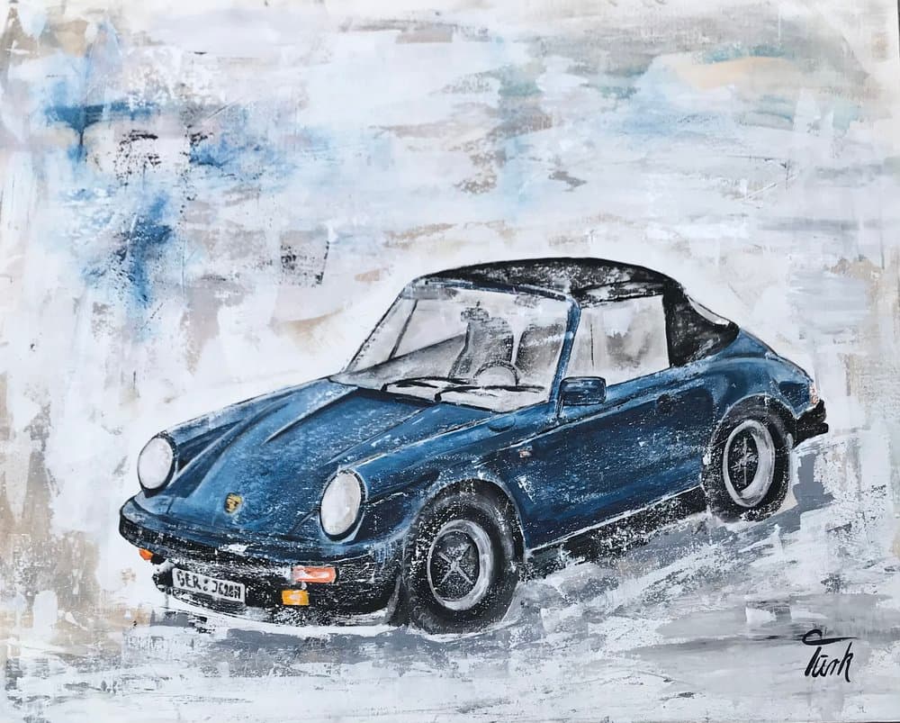 Porsche 911 - Kunstwerk von Sabine Türk