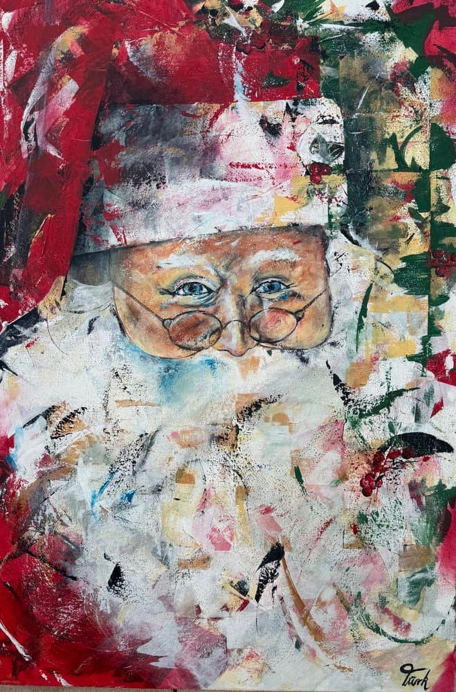 Weihnachtsmann - Kunstwerk von Sabine Türk