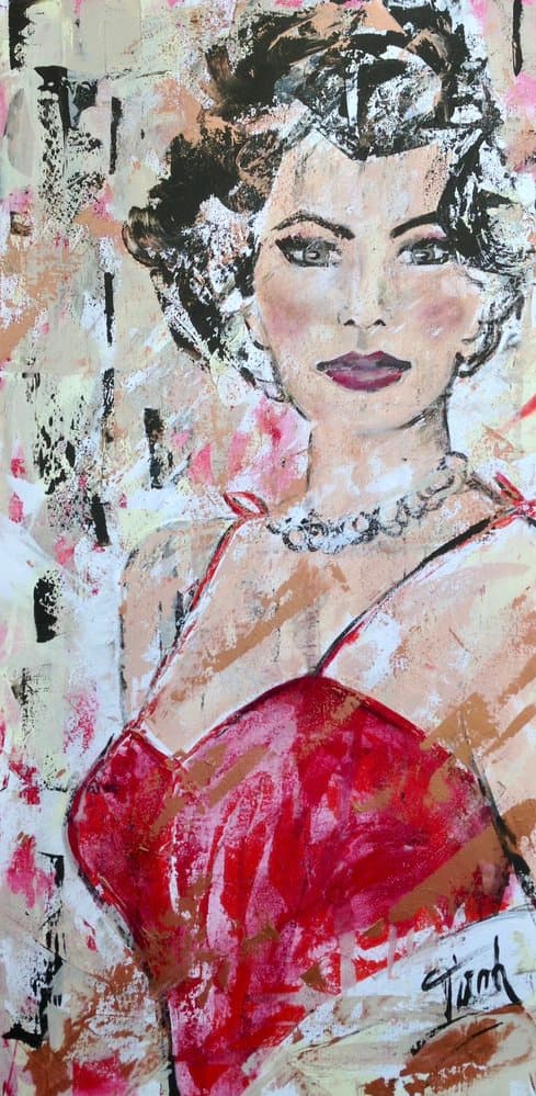 Sophia Loren - Kunstwerk von Sabine Türk