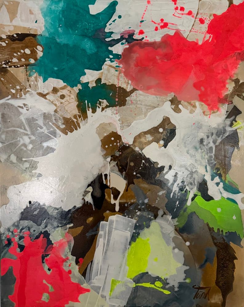 Abstrakt Bunt - Kunstwerk von Sabine Türk