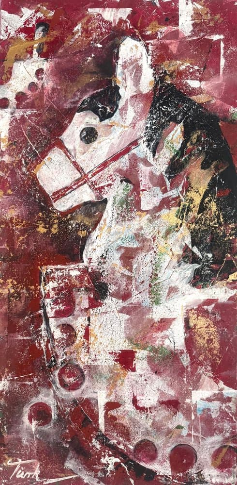 Schaukelpferd - Kunstwerk von Sabine Türk