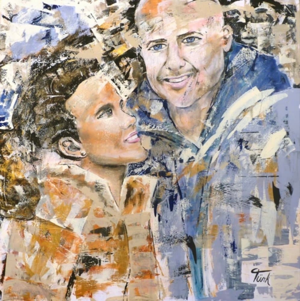 Claudia und Christian - Kunstwerk von Sabine Türk