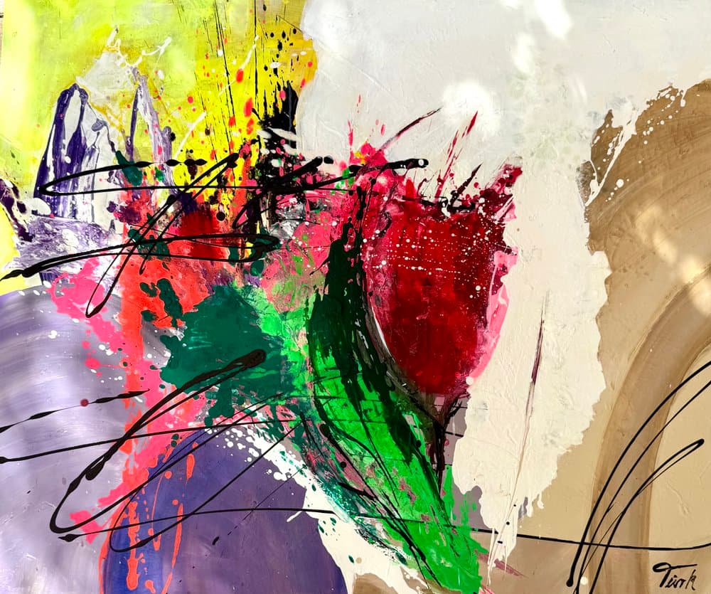 Abstrakt Tulpe - Kunstwerk von Sabine Türk