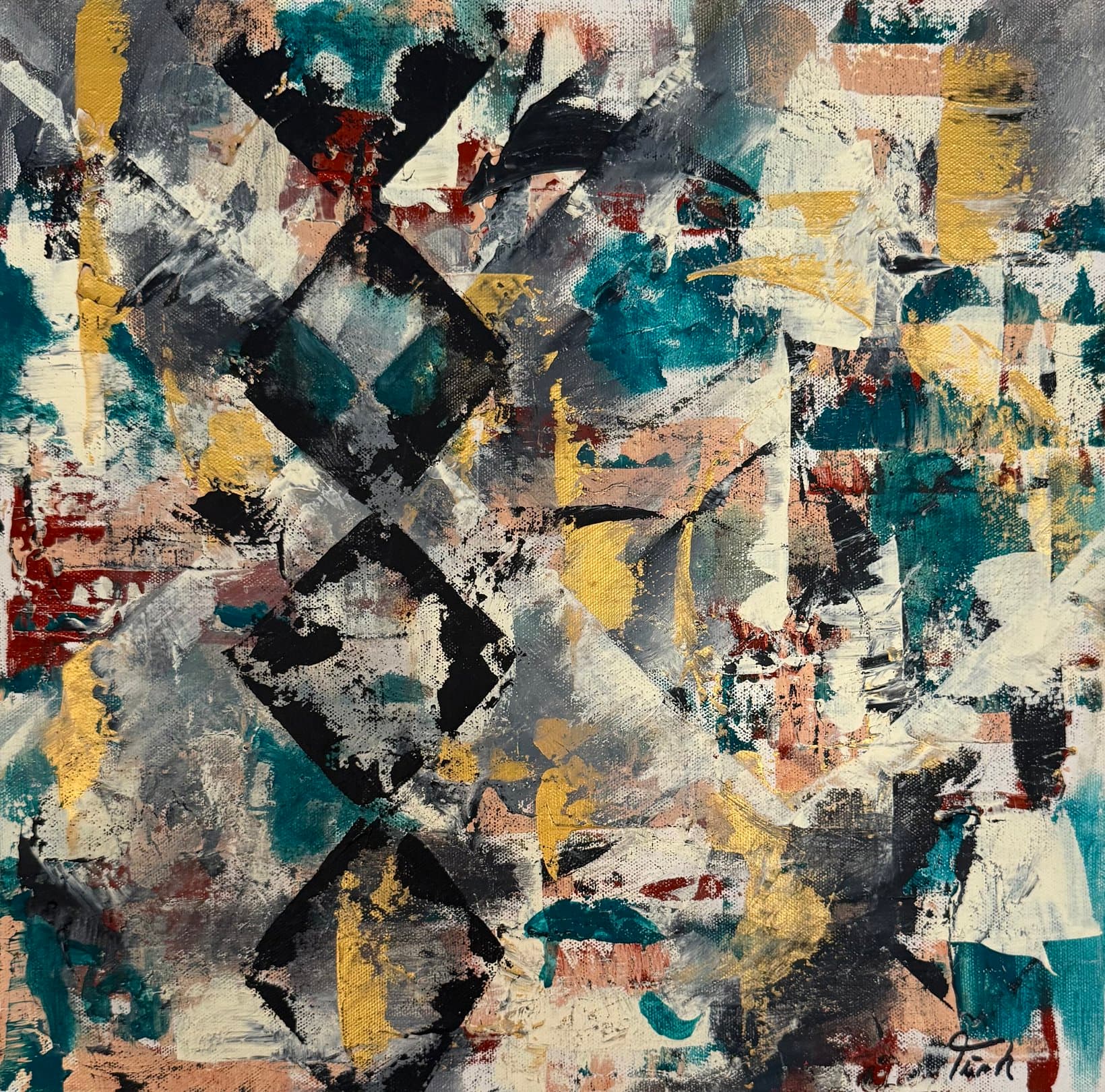 Muster abstrakt - Kunstwerk von Sabine Türk