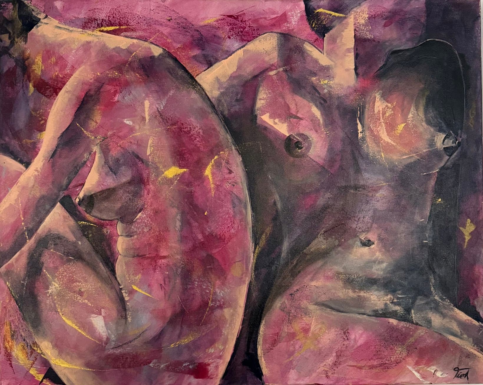 Im Dampfbad - Kunstwerk von Sabine Türk