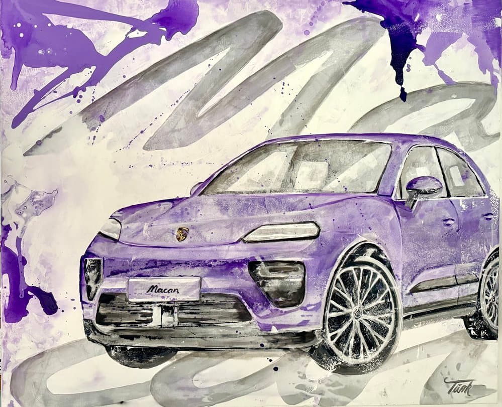 Porsche Macan Provence - Kunstwerk von Sabine Türk
