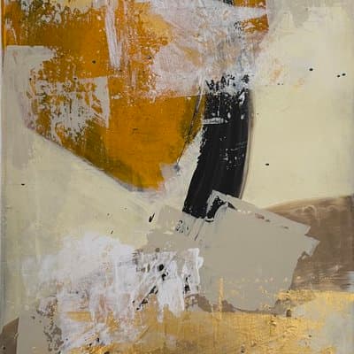 Abstrakt Gold Senf - Galerie Bild 1