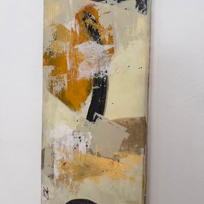 Abstrakt Gold Senf - Galerie Bild 2