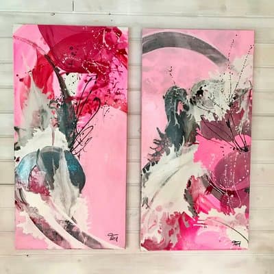 Abstrakt Pink Rosa 2 - Galerie Bild 2