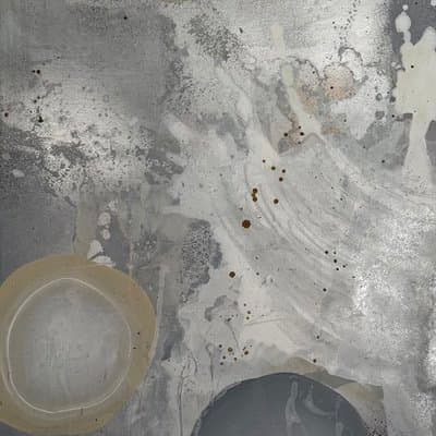 Abstrakt Silber Grau - Galerie Bild 1