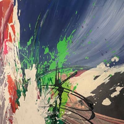 Abstrakt Blau Grün  - Galerie Bild 2