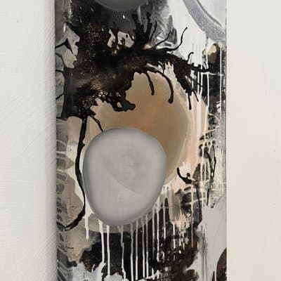 Abstrakt Schwarz Grau - Galerie Bild 2